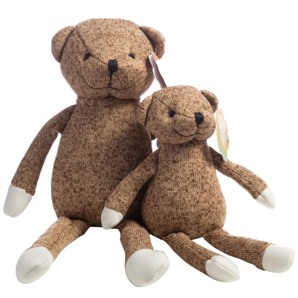 Stuffed Animal Bears for Babies, Kids, Brown Bear 2pcs